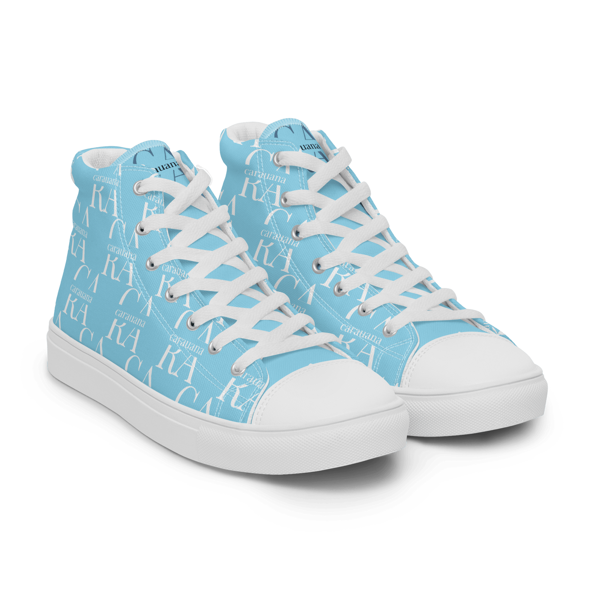 CARAUANA Hip Hop canvas shoes sky blue Branded Carauana Store