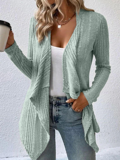 Open Front Long Sleeve Cardigan