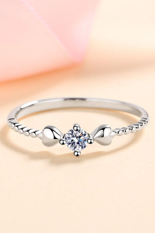 Adored Moissanite Heart 925 Sterling Silver Ring Carauana Store
