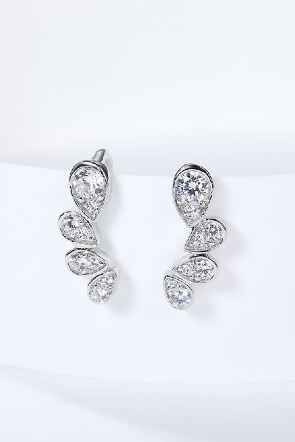 Pear Shape Moissanite Earrings