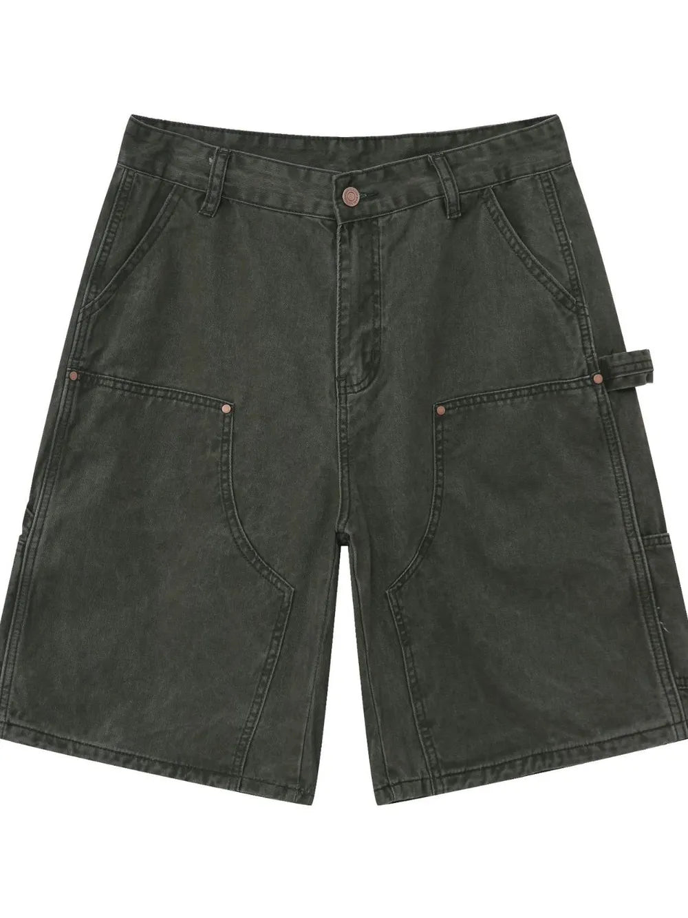 Men's Mid Rise Denim Shorts with Pockets