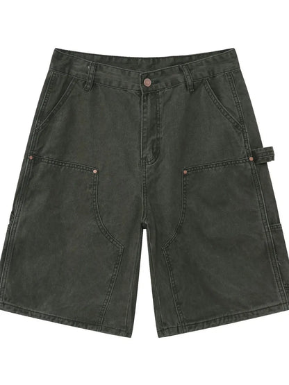 Men's Mid Rise Denim Shorts with Pockets