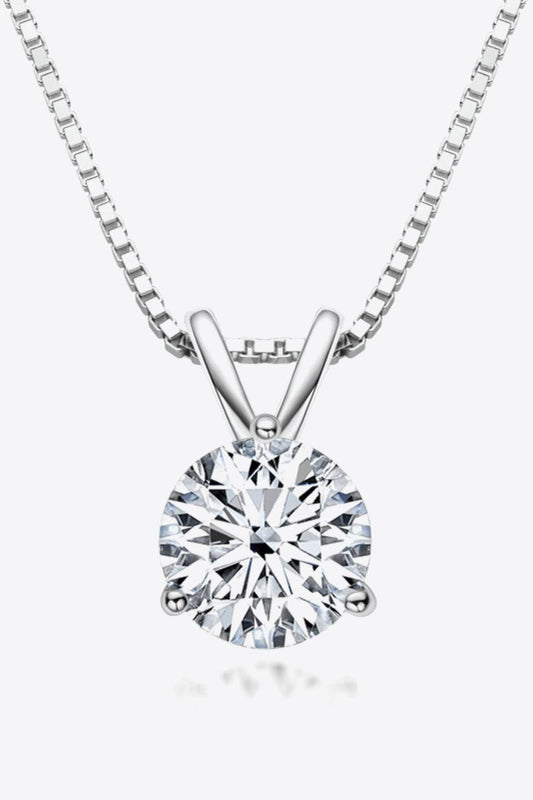 Adored Show Off 1 Carat Moissanite Pendant Necklace Carauana Store