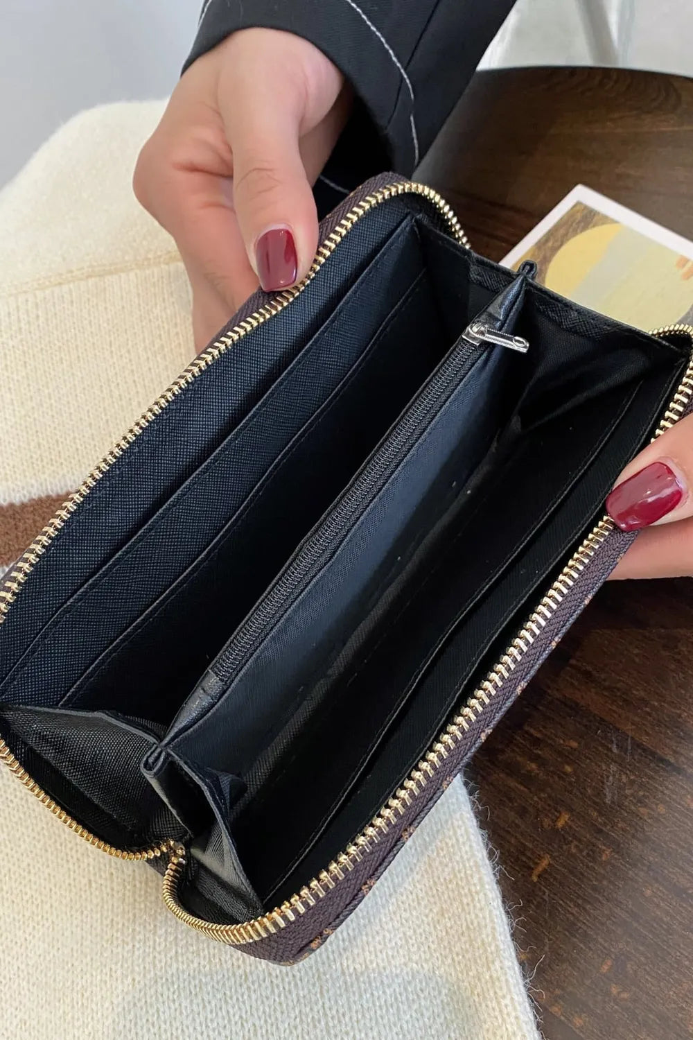 PU Leather Plaid Wallet Carauana Store