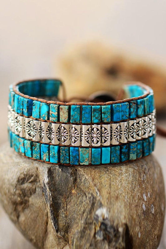 Handmade Triple Layer Natural Stone Bracelet Carauana Store