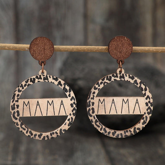 Alloy Wooden Dangle Earrings Carauana Store
