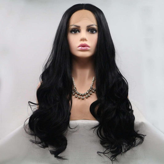 13*3" Lace Front Wigs Synthetic Long Wavy 24" 130% Density Carauana Store