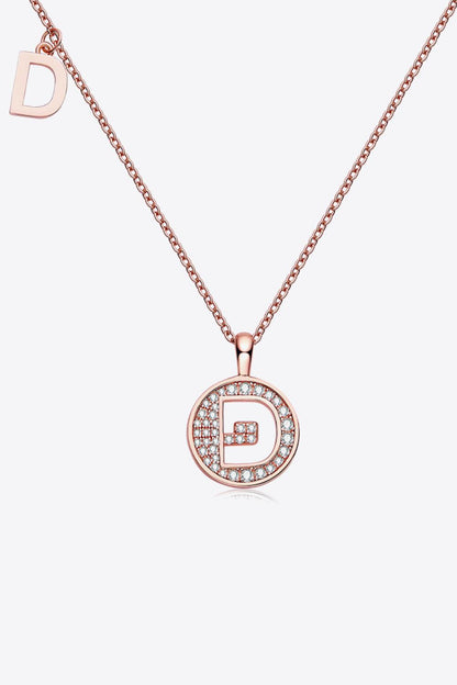 Moissanite A to J Pendant Necklace