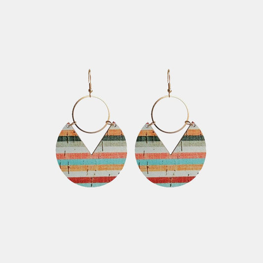 Ms.Pac-Man Shape Wooden Dangle Earrings Carauana Store