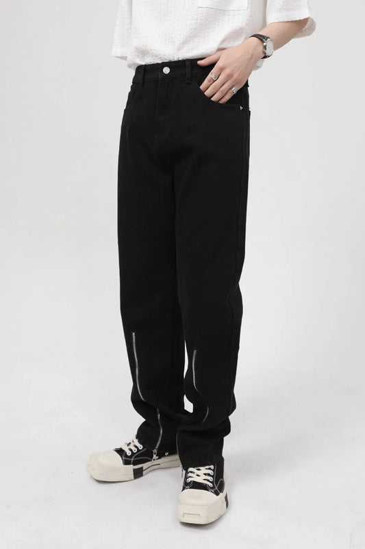 Pocketed Jeans with Zipper Carauana Store