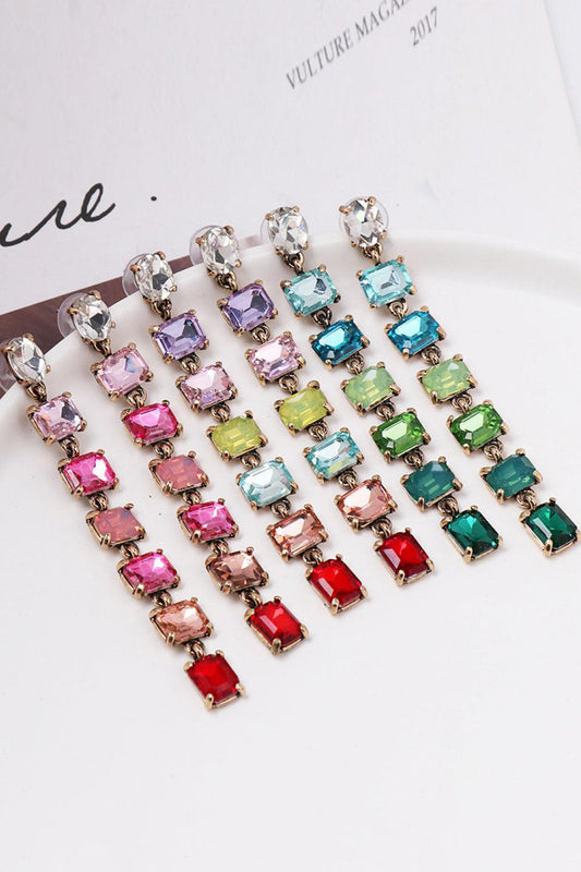 Geometrical Shape Resin Dangle Earrings Carauana Store