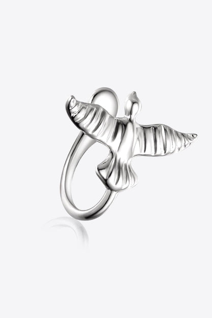 Bird-Shaped 925 Sterling Silver Single Cuff Earring