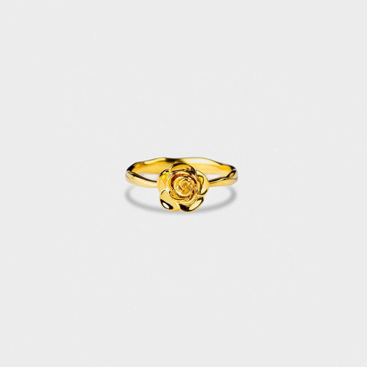 Rose Shape 18K Gold-Plated Ring Carauana Store