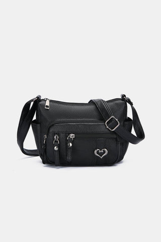 PU Leather Adjustable Strap Shoulder Bag