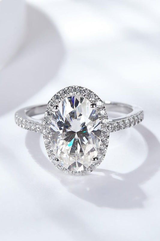 4.5 Carat Moissanite Halo Ring Carauana Store
