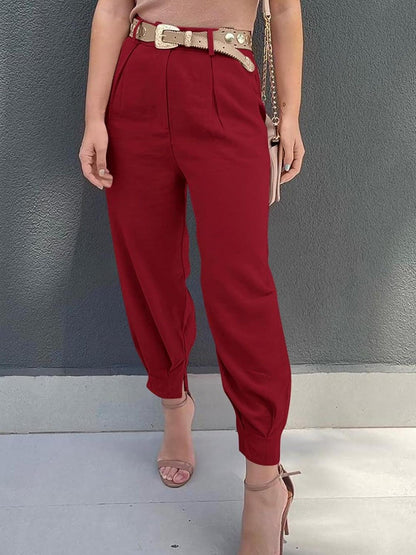 High Waist Cropped Pants