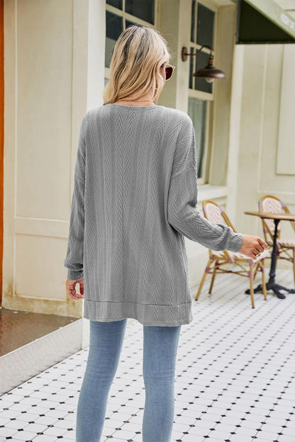 Long Sleeve Pocketed Cardigan