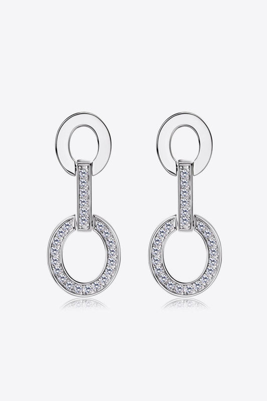 Moissanite 925 Sterling Silver Earrings Carauana Store