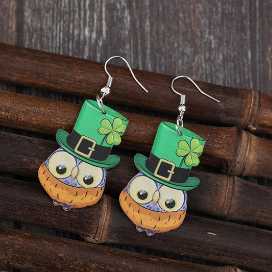Owl Acrylic Dangle Earrings Carauana Store
