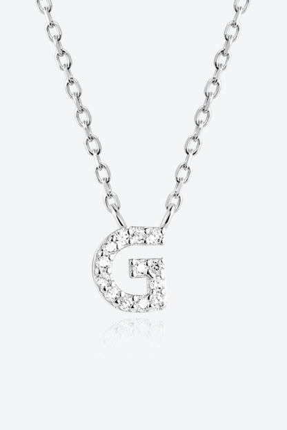 G To K Zircon 925 Sterling Silver Necklace