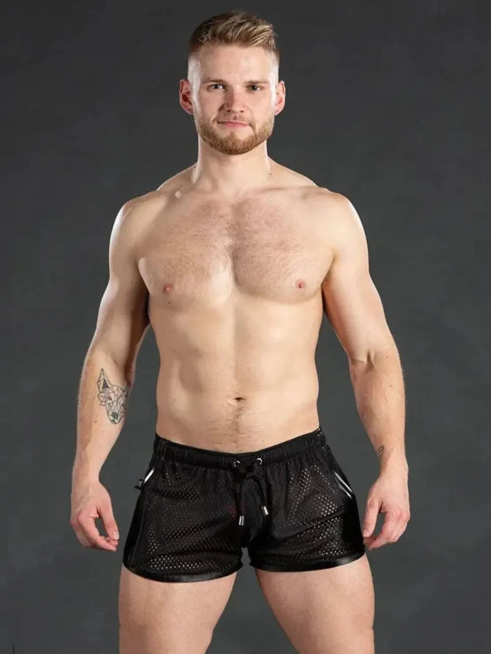 Men's Drawstring Side Striped Active Shorts