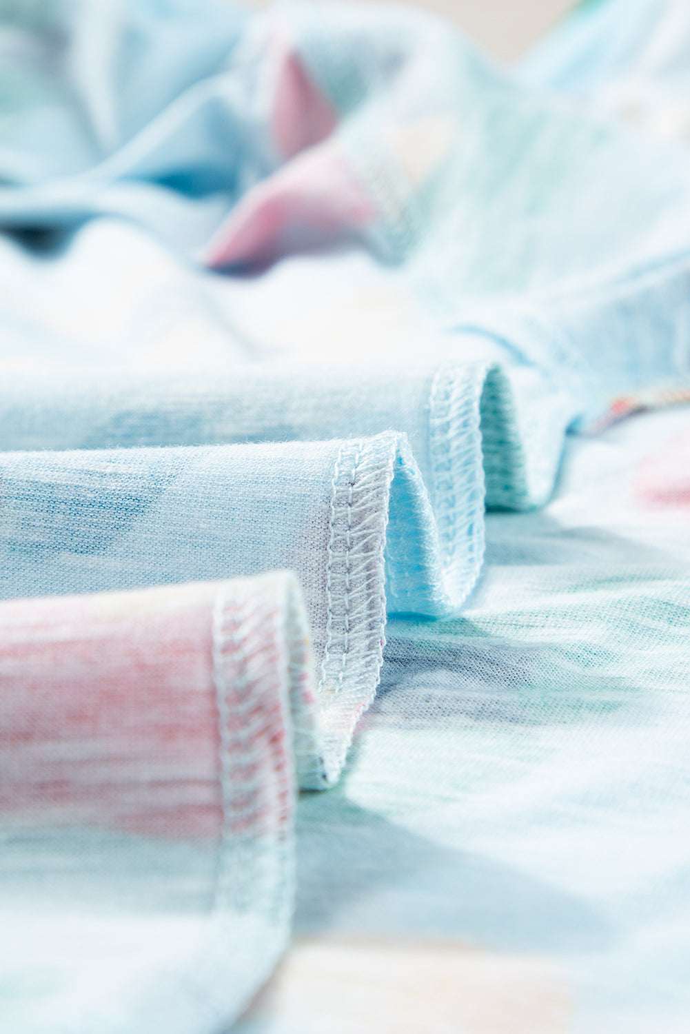 Sky Blue Leopard Drop Shoulder Oversize Tee CaRaUaNa Fashion