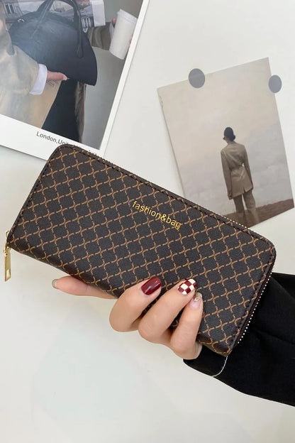 PU Leather Plaid Wallet Carauana Store