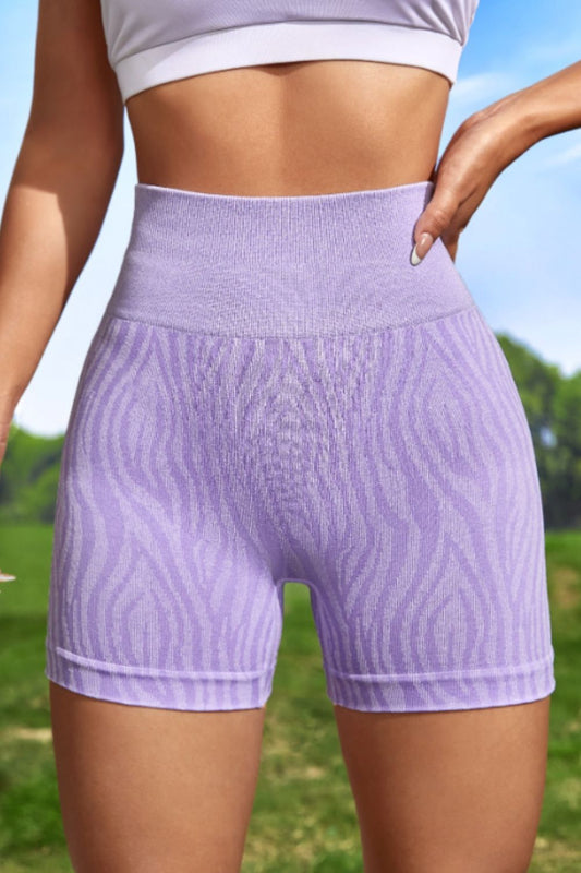 Wide Waistband Slim Fit Active Shorts Carauana Store