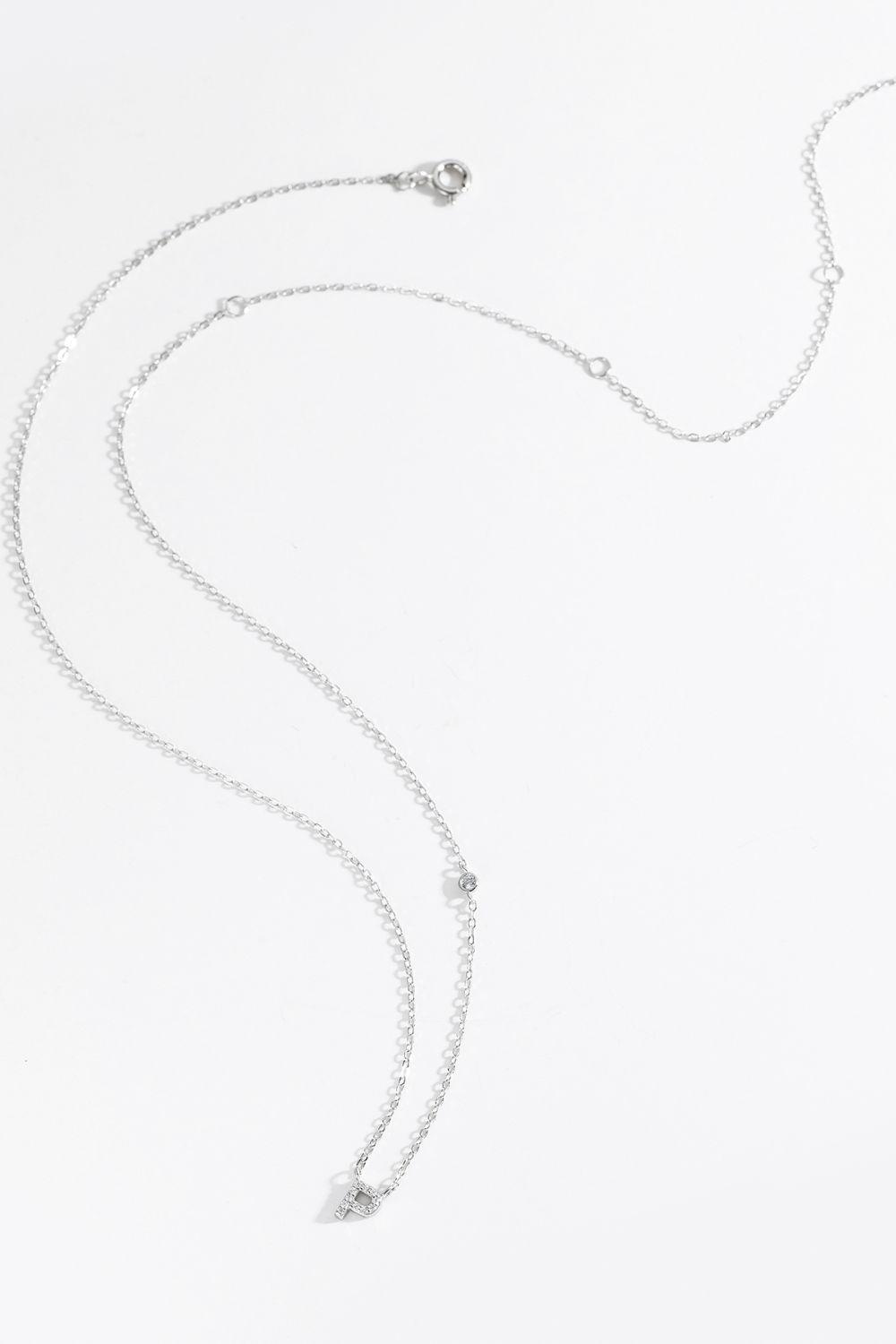 L To P Zircon 925 Sterling Silver Necklace