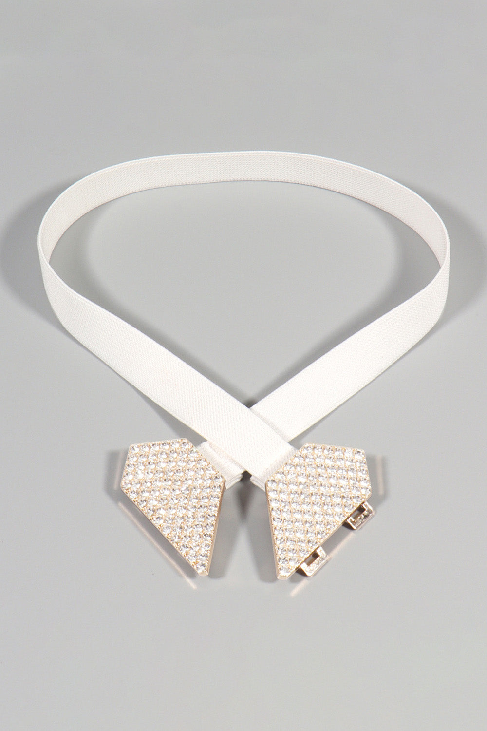 Rhinestone Heart Buckle Elastic Belt Carauana Store