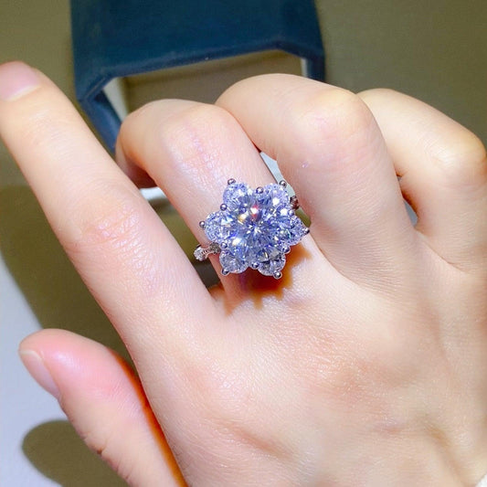 5 Carat Moissanite 925 Sterling Silver Ring Carauana Store