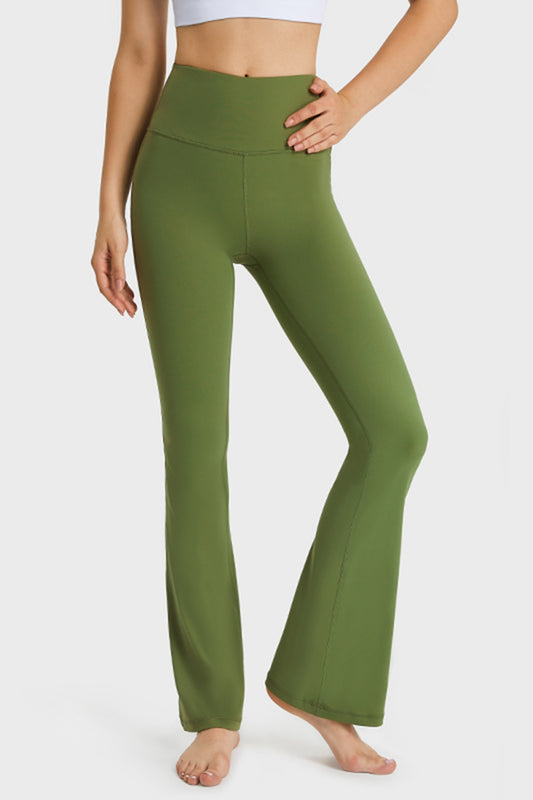 Millennia Elastic Waist Flare Yoga Pants Carauana Store