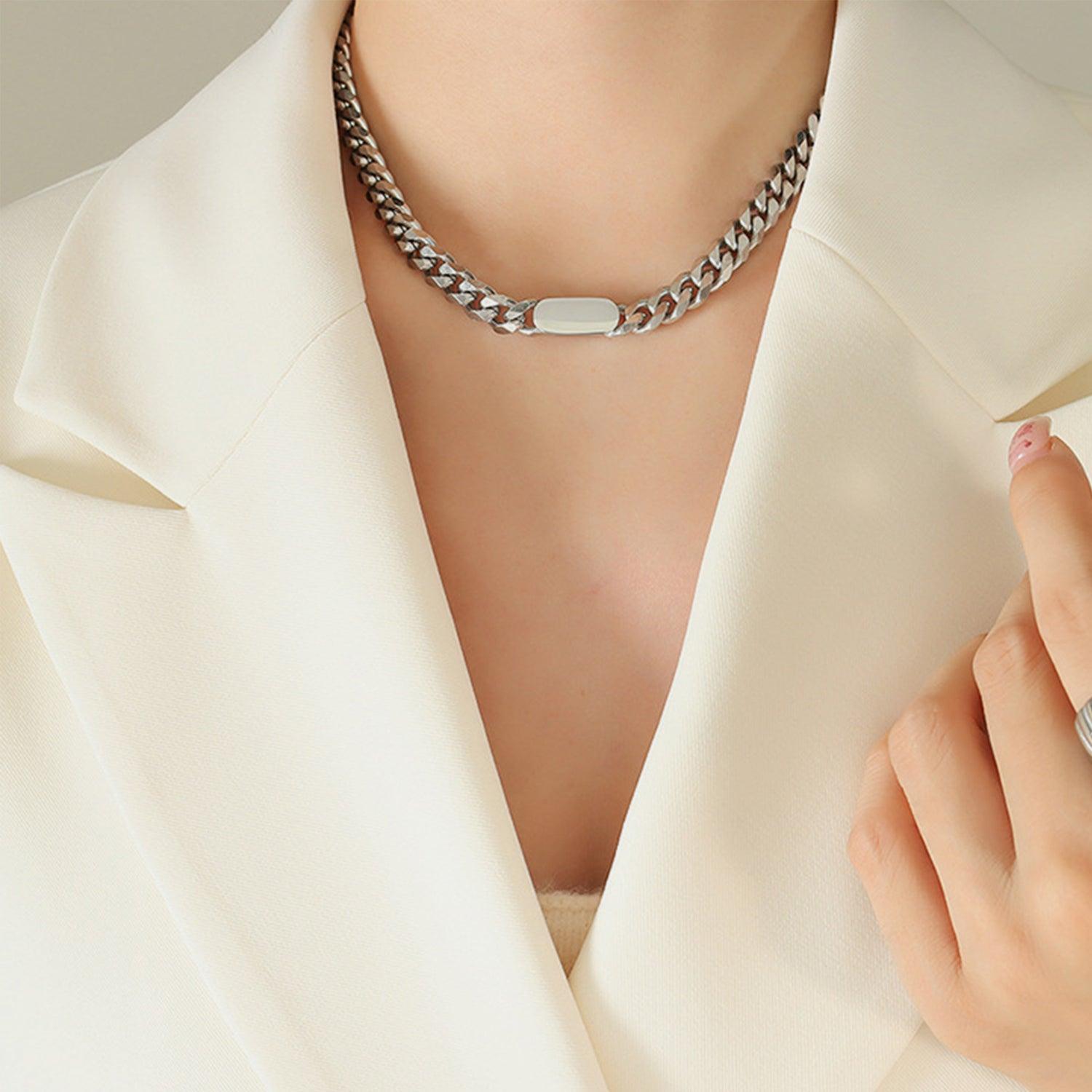 18K Gold-Plated Chain Necklace CaRaUaNa Fashion