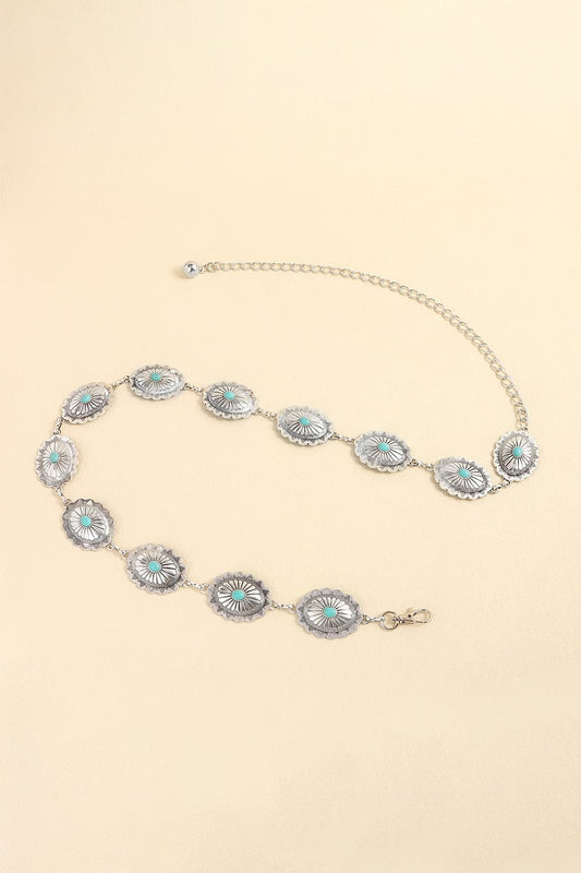 Vintage Turquoise Alloy Belt Carauana Store