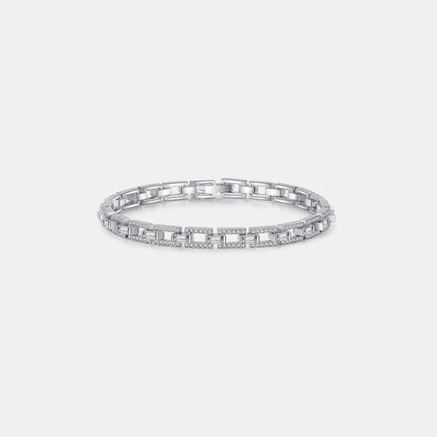 3.2 Carat Moissanite 925 Sterling Silver Bracelet