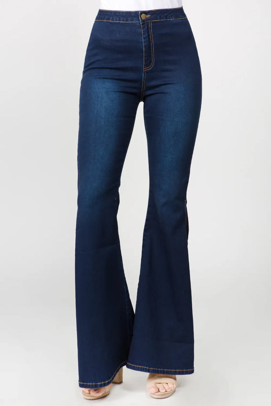 American Bazi Side Slit Flare Jeans Carauana Store