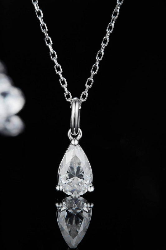 1 Carat Moissanite 925 Sterling Silver Necklace Carauana Store