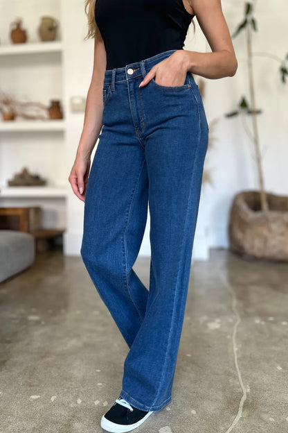 Judy Blue Full Size High Rise Straight Jeans Carauana Store