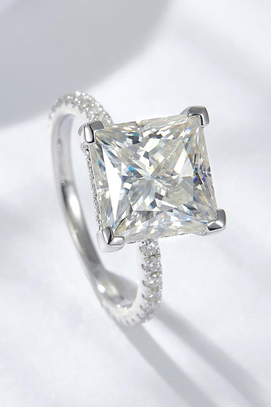 5.52 Carat Moissanite Side Stone Ring Carauana Store