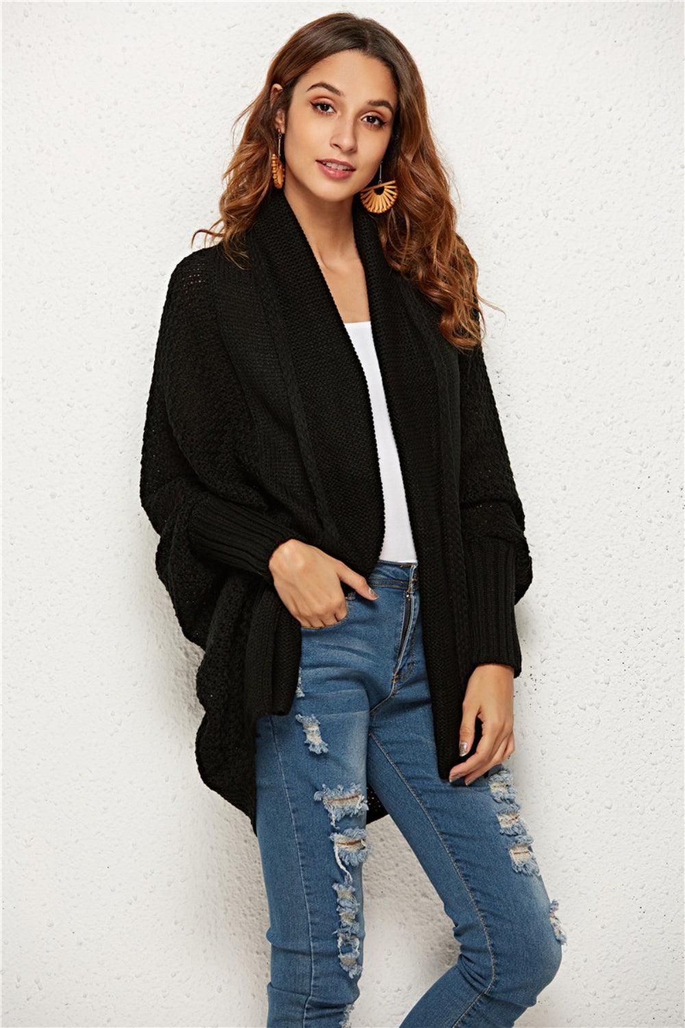 Angel Wings Open Front Batwing Sleeve Cardigan