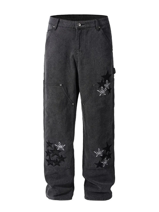 Men's Pocketed Star Jeans Carauana Store