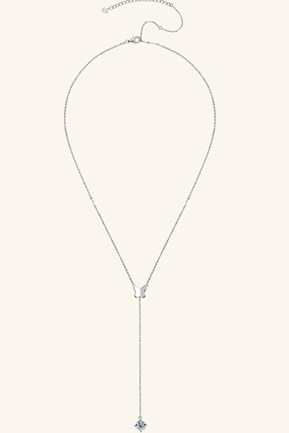 1 Carat Moissanite 925 Sterling Silver Necklace