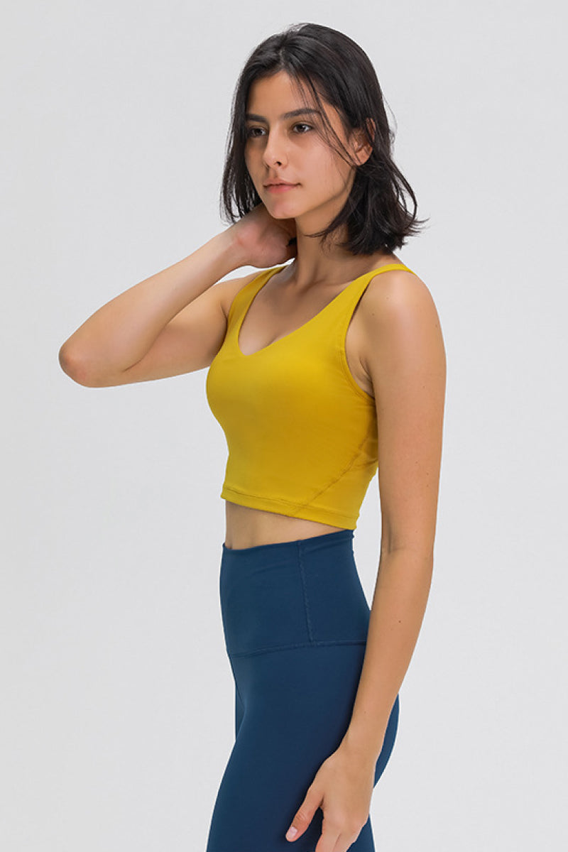 Millennia Scoop Back Sports Bra CaRaUaNa Fashion