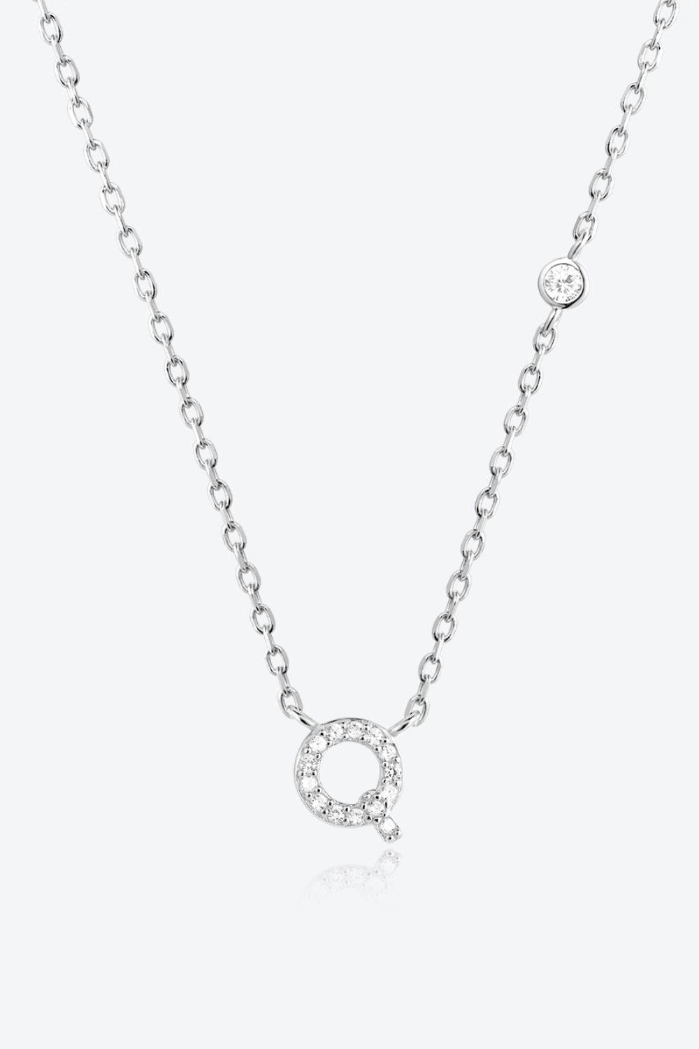 Q To U Zircon 925 Sterling Silver Necklace