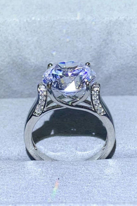 5 Carat Moissanite Platinum-Plated Ring Carauana Store
