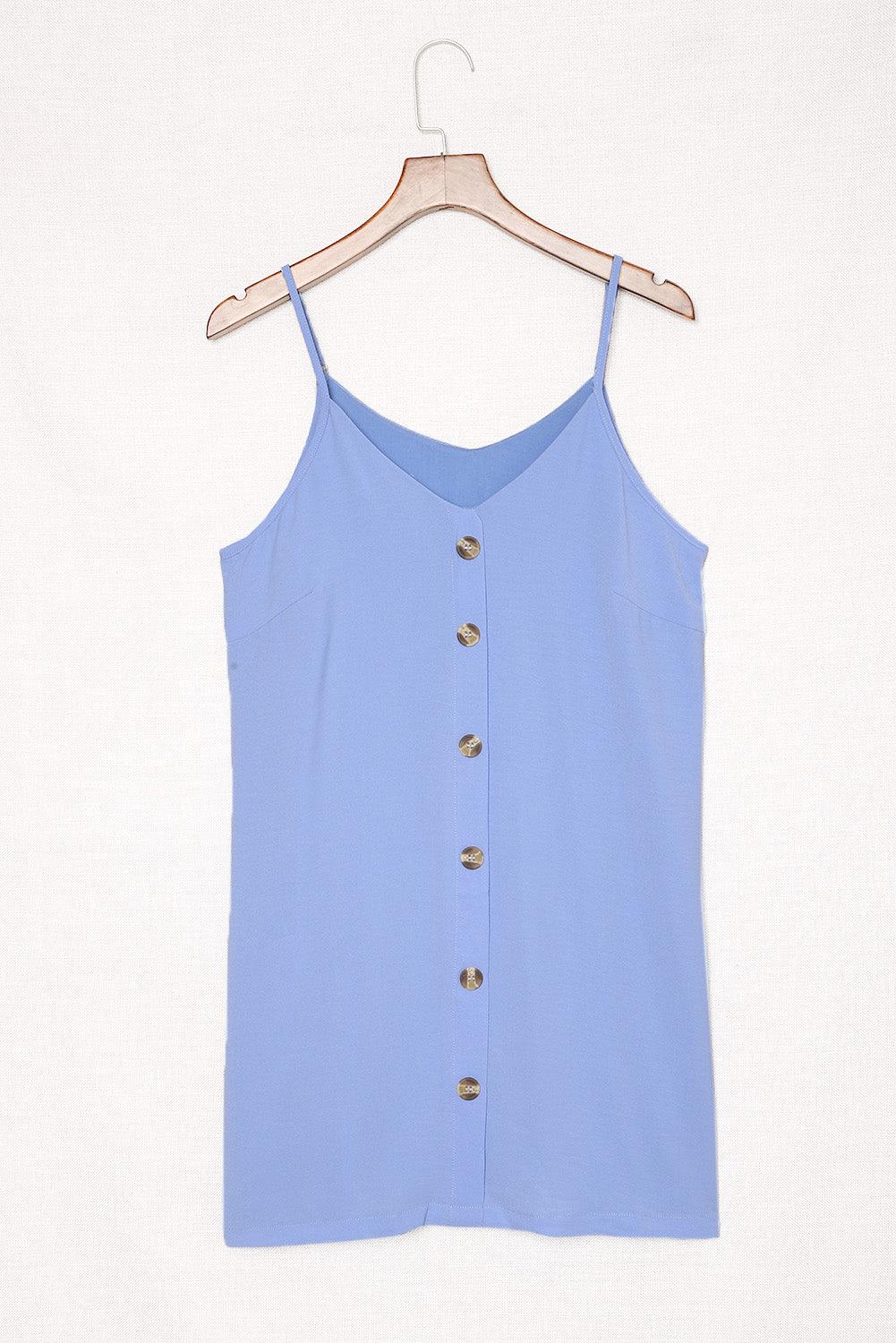 V-Neck Mini Cami Dress