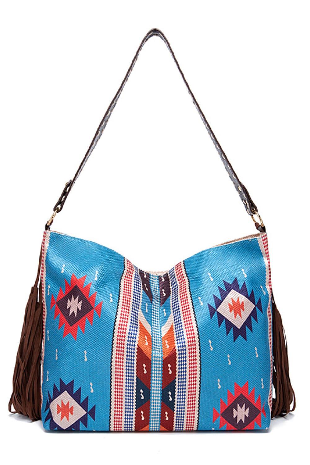 Geometric Canvas Tote Bag CaRaUaNa Fashion