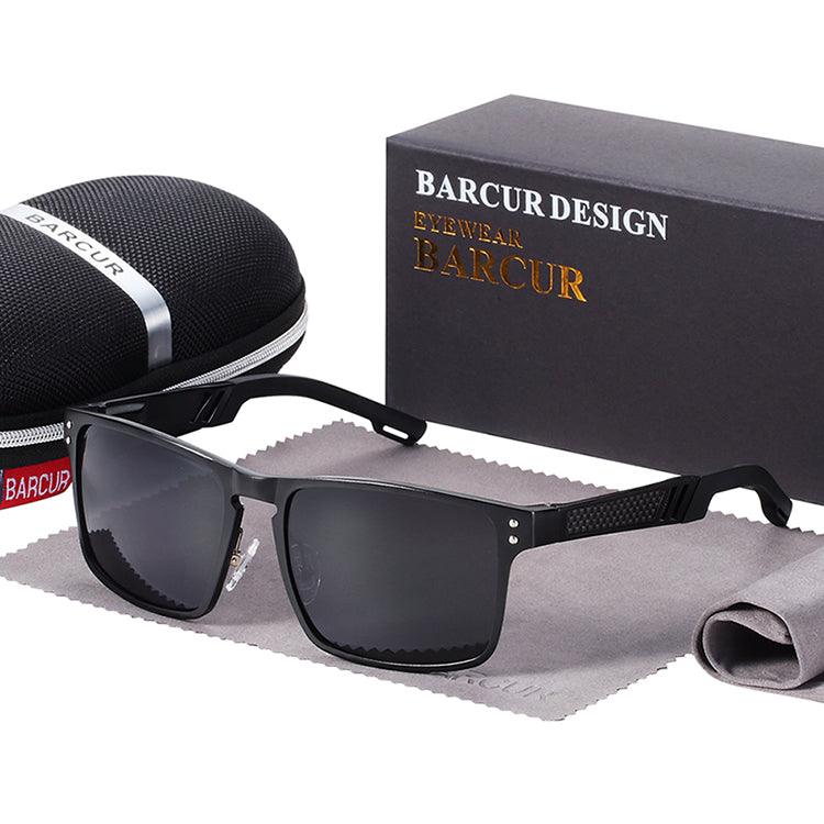 BARCUR Hot Black Goggle Male Sunglasses UV400