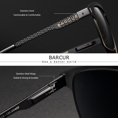 BARCUR Original Design Polarized Sunglasses