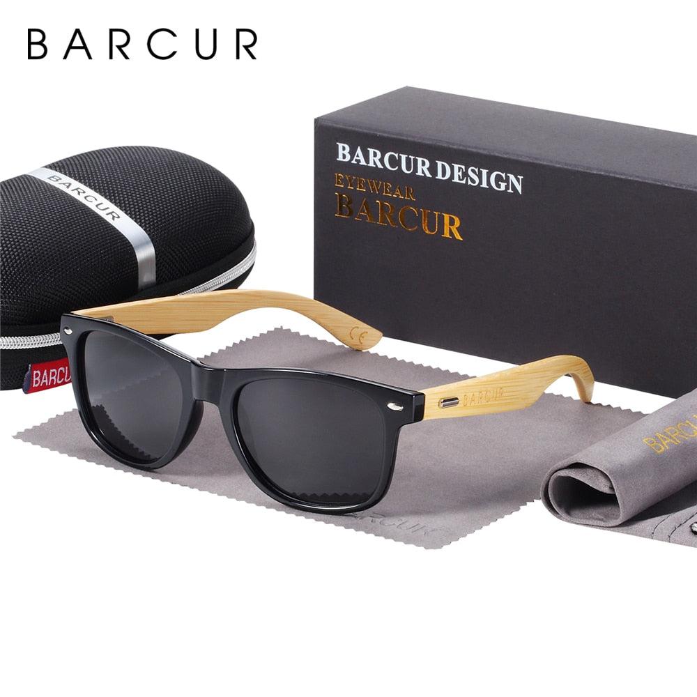 BARCUR Polarized Glasses Bamboo Wood